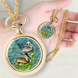 Mismaloya Pelicans 0329 Necklace Watch Armbandsur