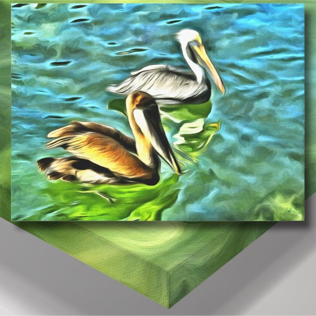 Mismaloya Pelicans 0329 Original Art Canvastryck (Skapare uppladdad)