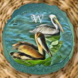 Mismaloya Pelicans 0329 Rund Kudde
