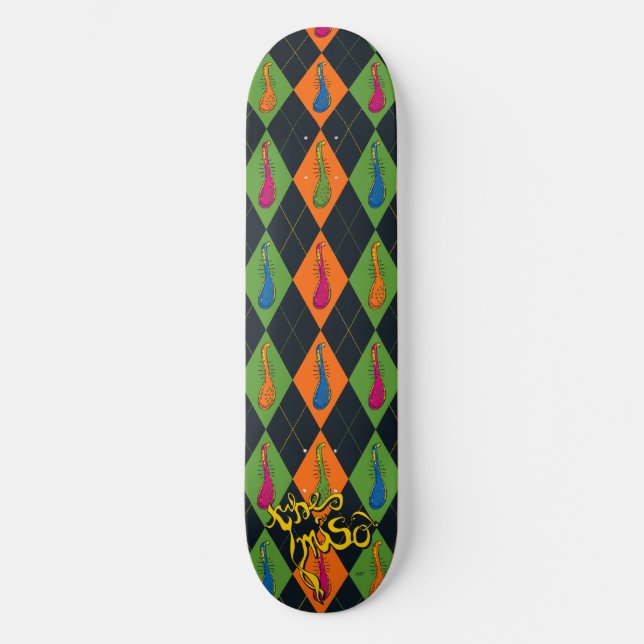 Miso Argyle Mini Skateboard Bräda 18,5 Cm (Framsida)