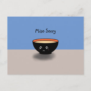"Miso Förlåt"-apologikort (Blue/Beige) Vykort