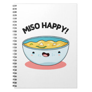 Miso Glad Rolig Soppa Puns Anteckningsbok