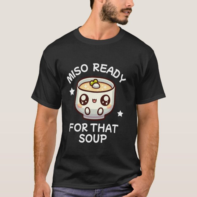 Miso Japanska Soppa T Shirt (Framsida)