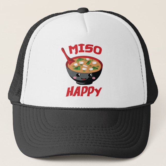 Miso Lycklig Funny Food Kawaii Keps (Framsida)