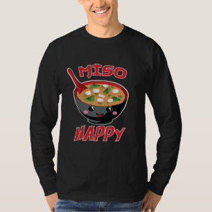 Miso Lycklig Funny Food Kawaii T Shirt