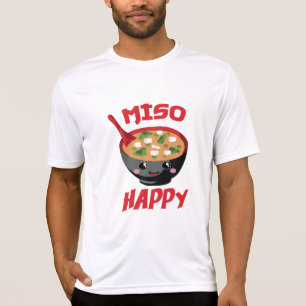 Miso Lycklig Funny Food Kawaii T Shirt