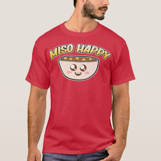 Miso Lycklig Ramen Anime Kawaii Ramen Noodles Älsk T Shirt