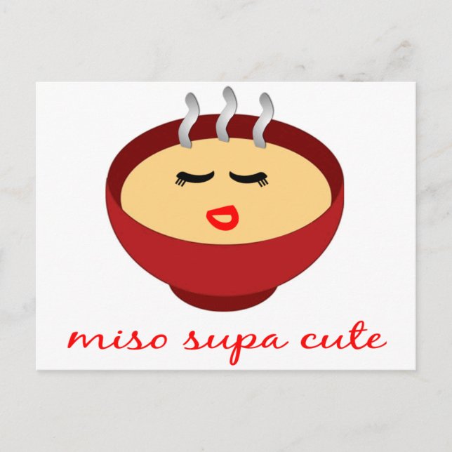Miso Supa Cute Dam / Girls produktdesign Vykort (Framsida)
