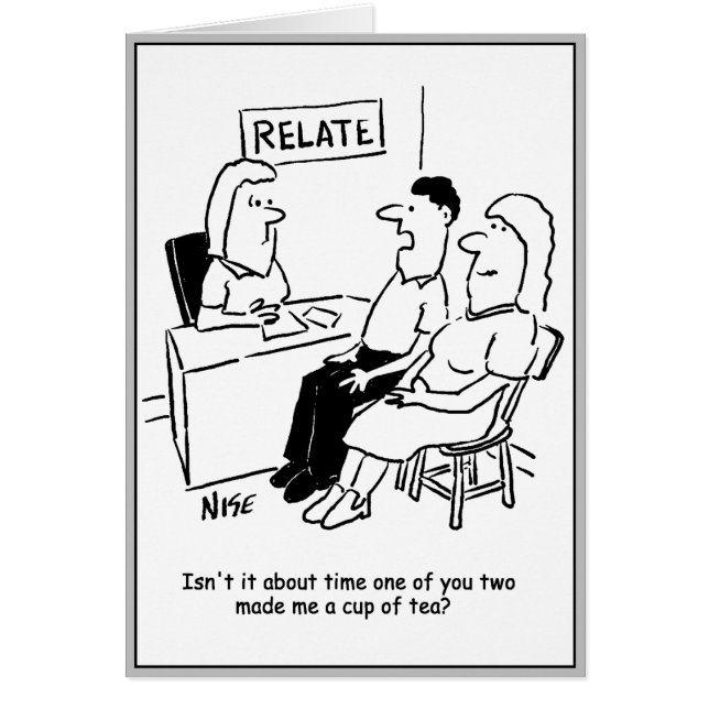 Misogynistisk man Wants Kopp i Tea Hälsningskort (Framsidan)