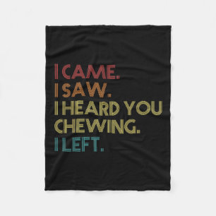 Misophonia Loud Chewing Jag hörde att du var che Fleecefilt