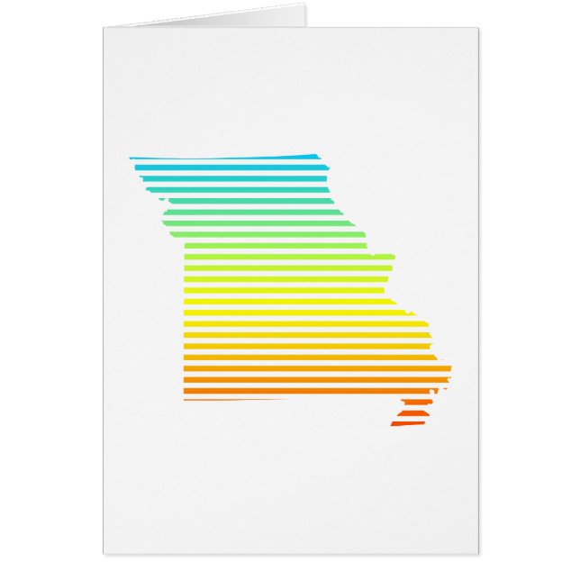 misouri chill blekna hälsningskort (Framsidan)