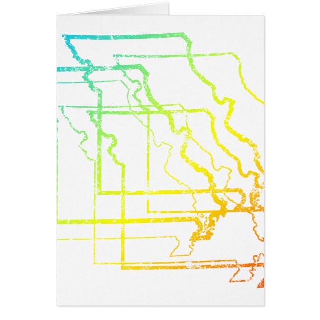 Misouri chill oblur hälsningskort (Framsidan)