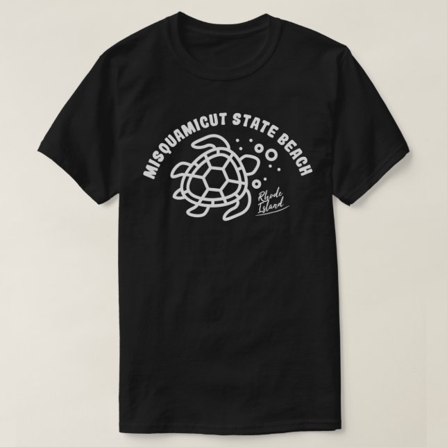 Misquamicut State Beach Rhode island Sea Turtle So T Shirt (Design framsida)