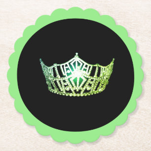 Miss America Apple Krona Sclpd Papper Underlägg