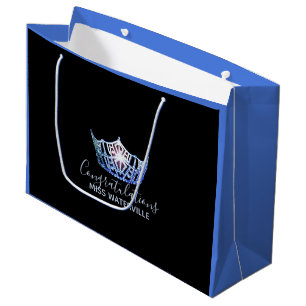 Miss America Blue Krona 2-Tone Gift Bag-Large