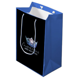 Miss America Blue Krona 2-Tone Gift Bag-Medium