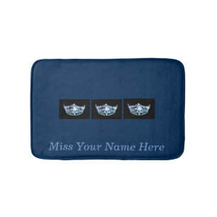 Miss America Blue Krona Bath Mat Badrumsmatta
