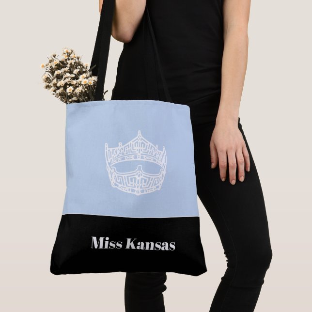 Miss America Crown Tote Bag-Stor Tygkasse (Närbild)