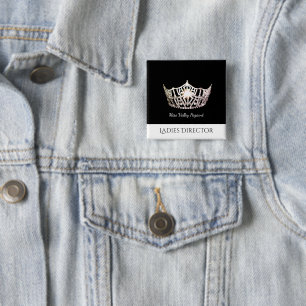 Miss America Dam Director Anpassningsbar Button Pi Knapp