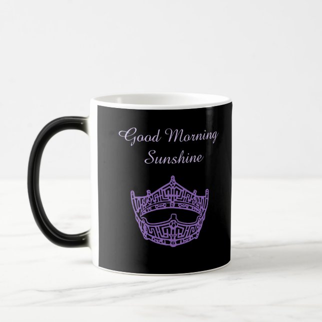 Miss America God morgon solsken krona mugg (Vänster)