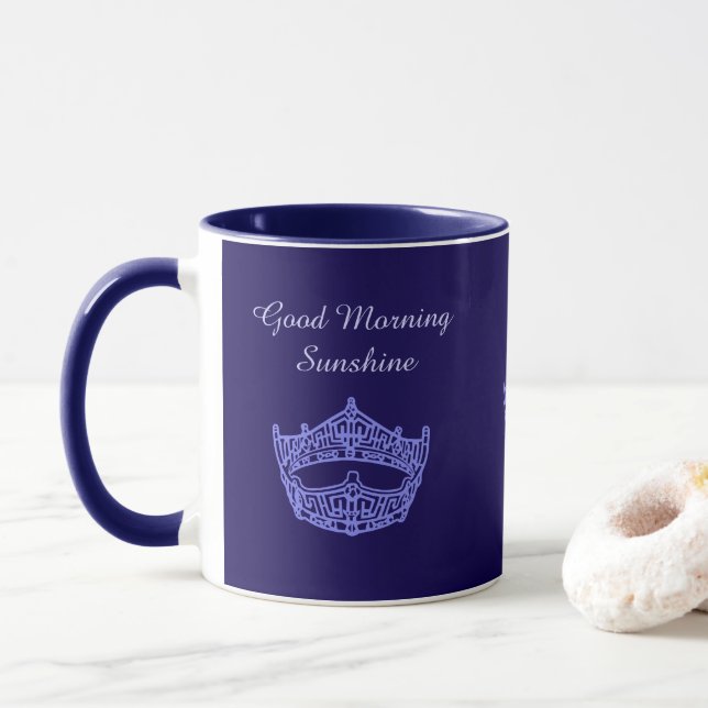 Miss America God Morgon Solsken Kronan Mugg (Med munk)