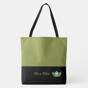Miss America Grönt Krona Tote Bag LRGE Olive Tygkasse