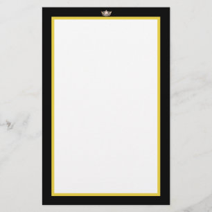 Miss America Guld Krona Stationery Papper