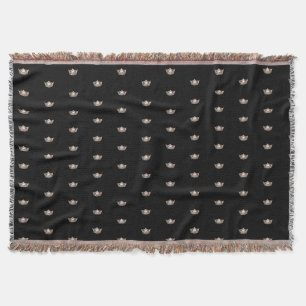 Miss America Guld Krona Throw Blanket Filt
