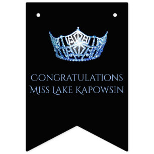 Miss America Krona Party Bunting Banner Vimplar