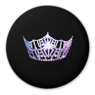 Miss America Lilac Krona Ceramic Cabinet Knob Knopp