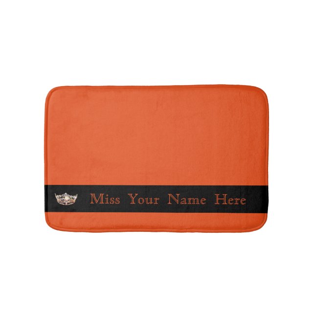 Miss America Orange Krona Bath Mat Badrumsmatta (Framsidan)
