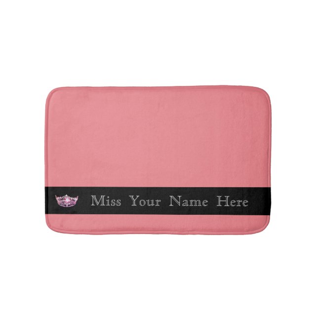 Miss America Rosa Krona Bath Mat Badrumsmatta (Framsidan)