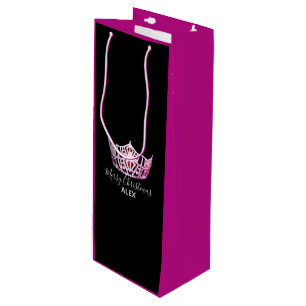 Miss America Rosa Krona Fuchsia Gift Bag-jul
