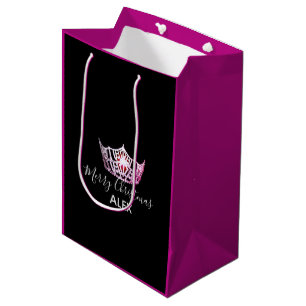Miss America Rosa Krona Fuchsia Gift Bag-jul