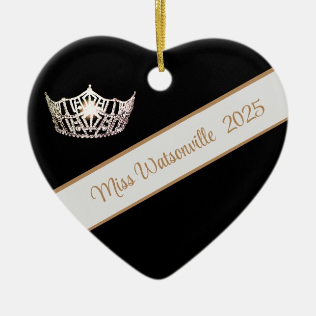Miss America Silver Crown & Sash Ornament (Framsidan)
