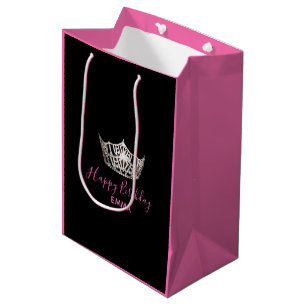Miss America Silver Krona 2-Tone Gift Bag-Medium
