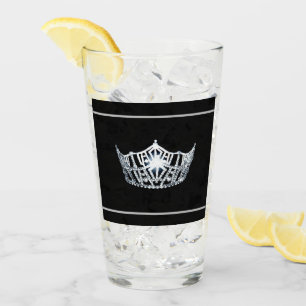 Miss America Silver Krona Glass Glaskopp
