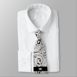 Miss America Silver Krona Manar Flourish Tie Slips