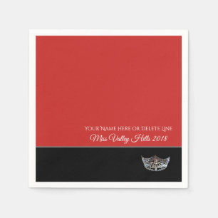 Miss America Silver Krona Pappra Napkins Pappersservett