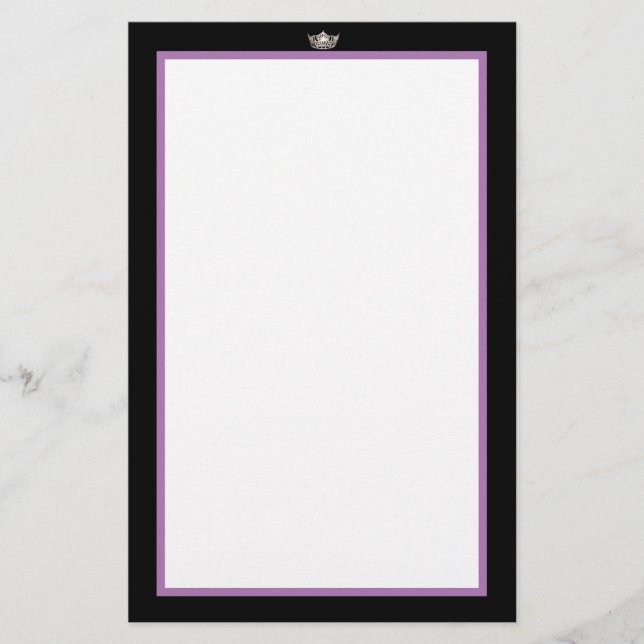 Miss America Silver Krona Stationery Papper (Framsida)
