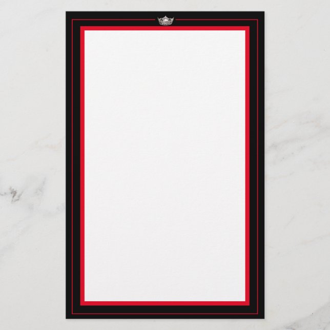 Miss America Silver Krona Stationery Papper (Framsida)