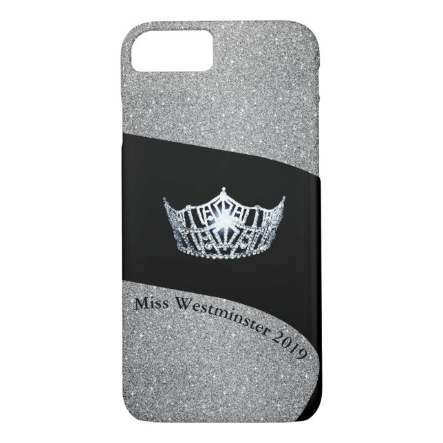 Miss America Silver Krona Telefonärenden, Anpassni Case-Mate iPhone Skal (Baksida)