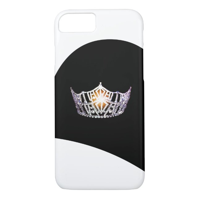 Miss America Silver Krona Telefonärenden Case-Mate iPhone Skal (Baksida)
