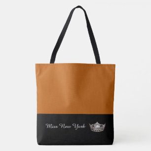 Miss America Silver Krona Tote Bag-Large Pumpkin Tygkasse