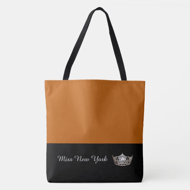 Miss America Silver Krona Tote Bag-Large Pumpkin Tygkasse (Framsida)