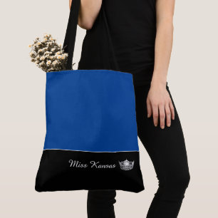 Miss America Silver Krona Tote Bag Large Tygkasse