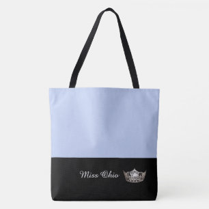 Miss America Silver Krona Tote Bag LRGE Frost Tygkasse