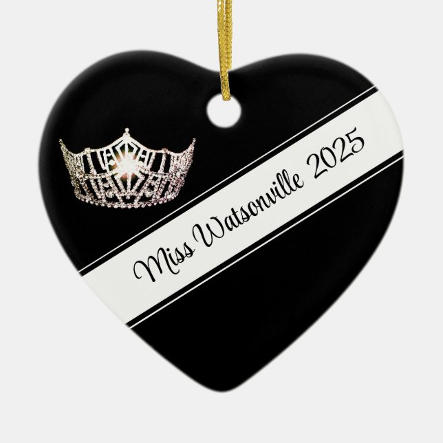Miss America Silverkrona & Sash Ornament (Framsidan)