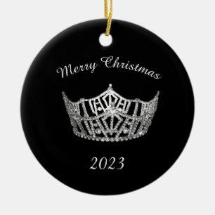 Miss America stil Anpassningsbar Circle Ornament