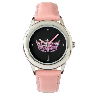 Miss America stil Anpassningsbar Krona Rosa Watch Armbandsur